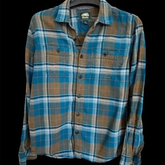 Roots Other - Mens Roots Canada small plaid shirt. 100% cotton